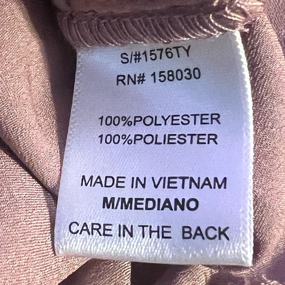 Like New Love Tree Satin Lace Up Blouse - Picture 16 of 16